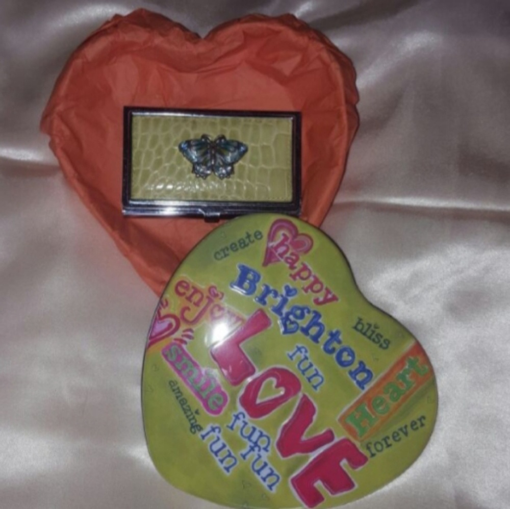 Silver Butterfly Brighton card holder